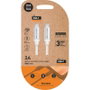 Tech One Tech Cable USB-C a USB-C de Nylon 1m Blanco TEC2204